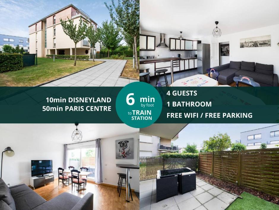 Les Paves De Prague - Appartement Pour 4 A 10 Minutes De Disneyland Paris Монтеврен Екстериор снимка